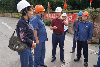 瀘天化集團(tuán)公司黨委書記譚光軍一行來我公司開展節(jié)前安全大檢查