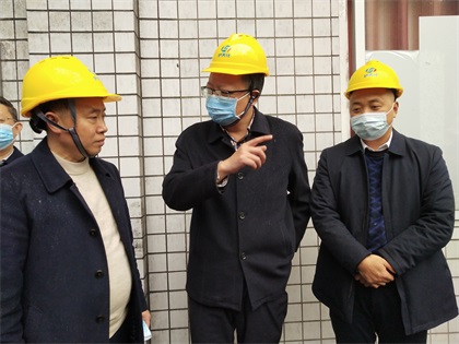 瀘州市政府黨組成員、副市長葛洪亮一行蒞臨公司督導(dǎo)大氣污染防治工作