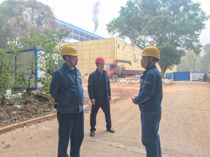 瀘天化股份公司黨委書記、董事長廖廷君督導(dǎo)重點(diǎn)項(xiàng)目建設(shè)工作