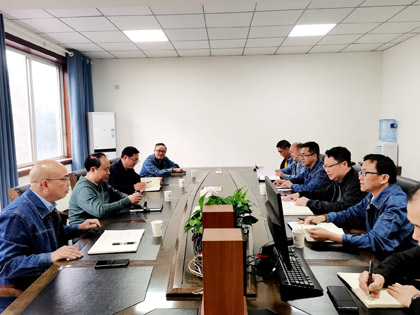 瀘天化股份公司黨委書記、董事長廖廷君一行到物資供應(yīng)公司調(diào)研